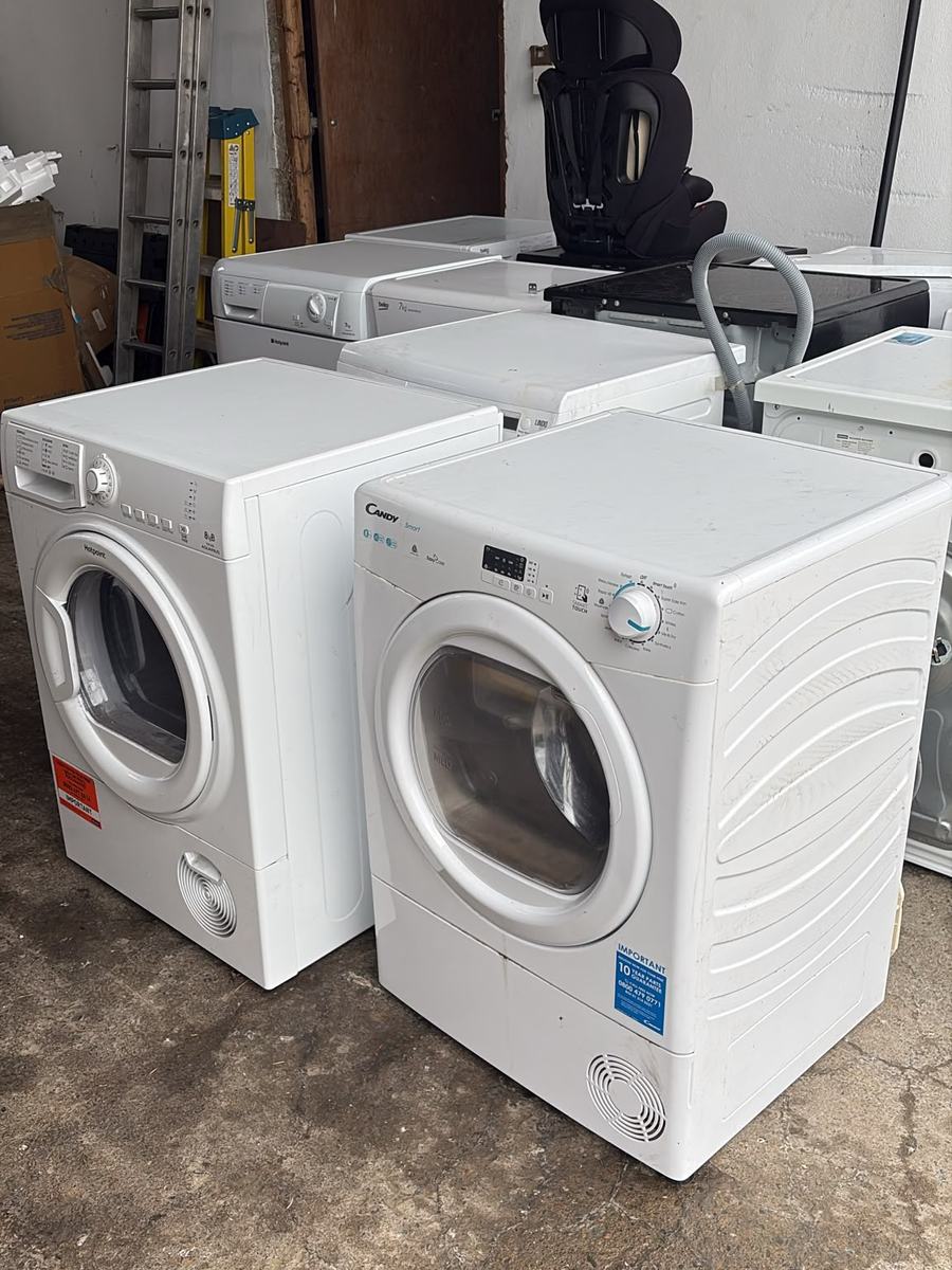 Washing machines and tumble dryers in the Fixall Services workshop